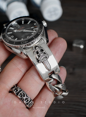 纯银高逼格朋克风网红同款链子