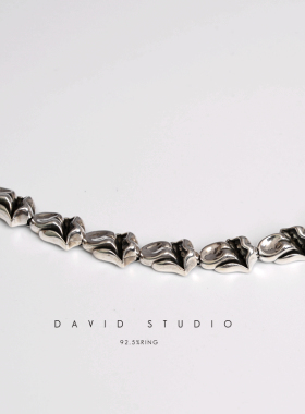 情侣手链david全手工滚石款百搭