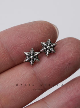 六芒星david经典男女潮流耳坠