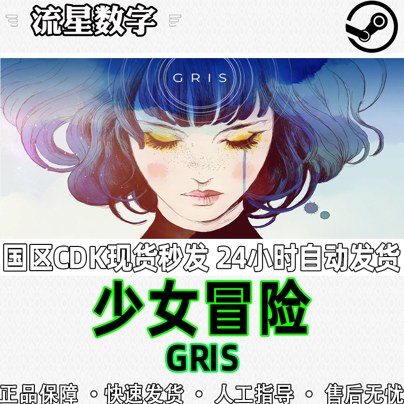 Steam正版国区KEY 少女冒险 GRIS 激活码现货秒发CDKEY - 图1