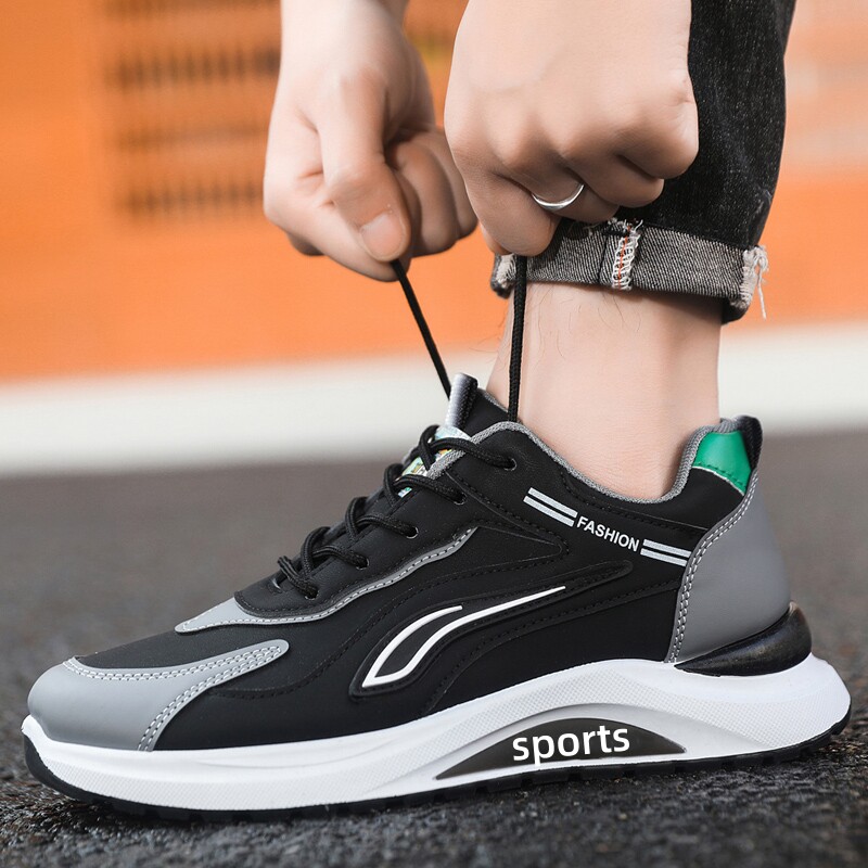 2025新款保罗男鞋四季款男士休闲鞋皮面跑步鞋防滑运动鞋男生潮鞋,淘宝优惠券,粉丝福利购,淘宝优惠卷