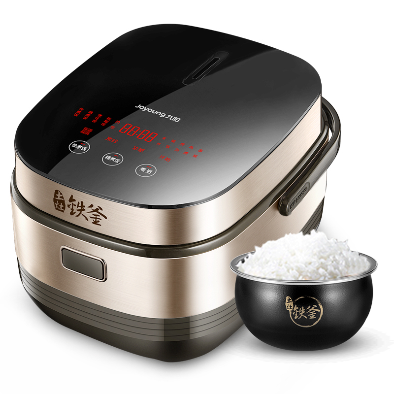 九阳华深专卖店九阳5L电饭煲锅IH家用F-50T7智能多功能铁釜大容量5柴火饭6-8人1
