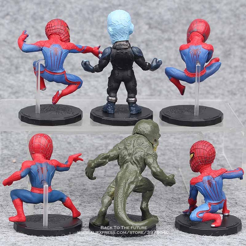 Disney Marvel Avengers spider 6pcs/set 8cm Action Figure Ani - 图2