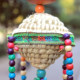Handmade straw hat natural gourd pendant Dongba script pendant