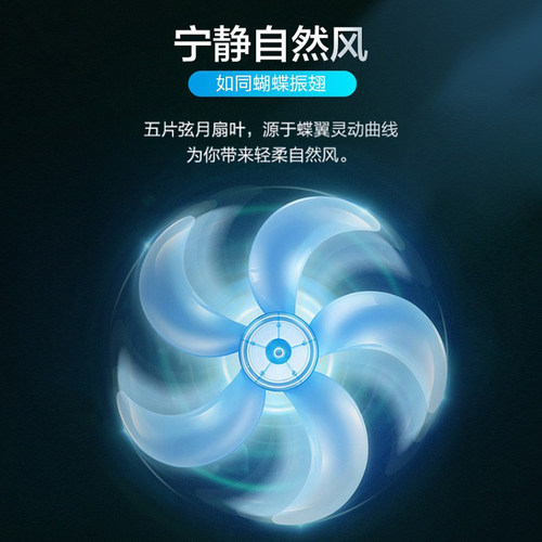 艾美特电风扇家用落地扇16寸五叶大风定时台立式宿舍小型摇头扇 - 图1