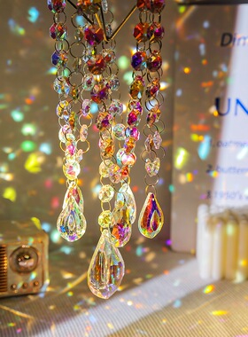 太阳捕手挂件ins光影梦幻水晶阳光捕手风铃窗户庭院空中挂饰礼物