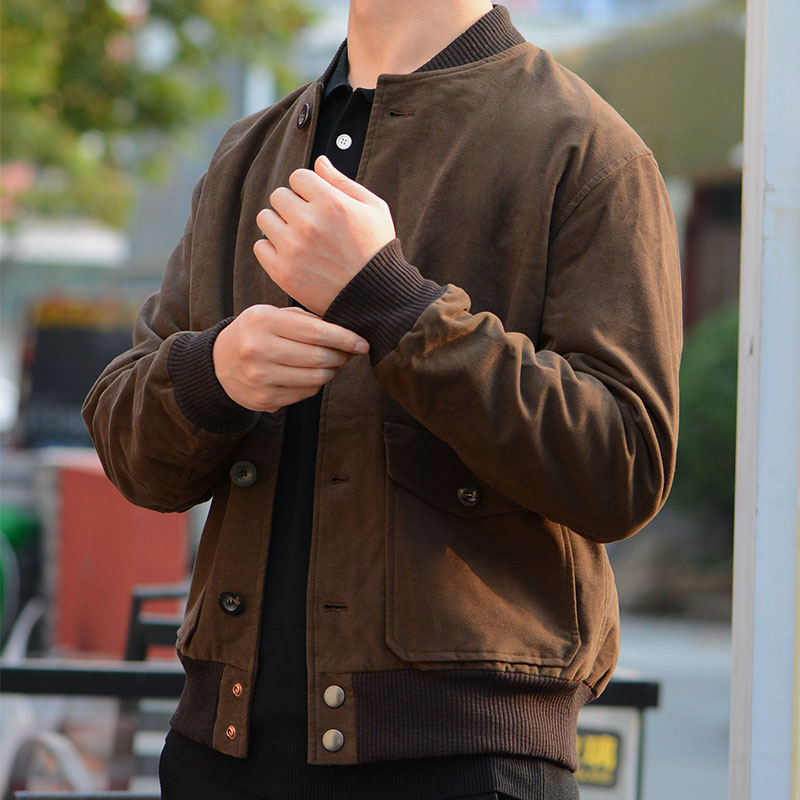 Private White VC Moleskin Bomber轰炸机外套棒球夹克风衣G14778 - 图1