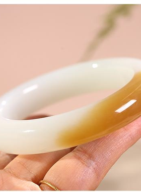 新疆天然和田玉手串吊坠山料雕刻