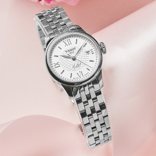 Tissot天梭官方正品力洛克系列机械钢带手表女表 - 图2