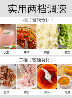奥克斯家用料理机切菜小型绞肉机