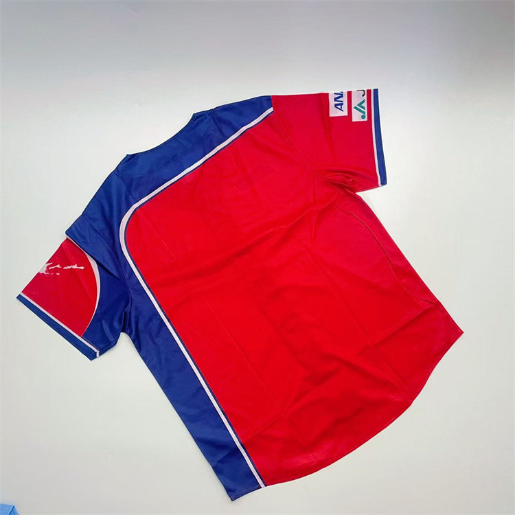 日职棒球队球迷服情侣嘻哈休闲时尚潮流短袖运动开衫T恤