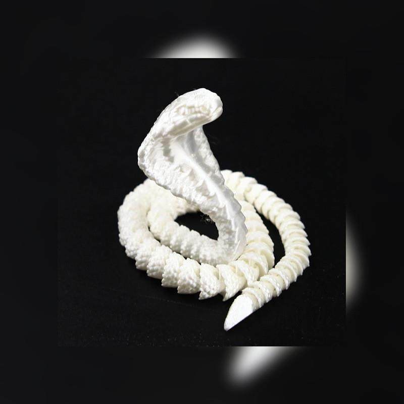。3d打印眼镜蛇蝰蛇蟒蛇响尾蛇儿童玩具可动装饰品摆摊摆件礼物模 - 图1