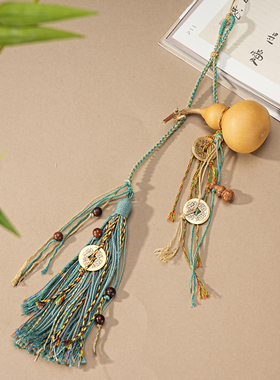 《锦络》葫芦挂饰包包蓝色挂件 汉服圆领袍配饰包挂腰饰禁步