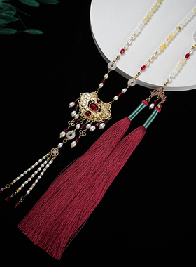 汉服璎珞项链加背云配汉服