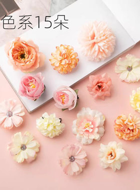 绢花花朵发夹宋制唐风簪花发饰