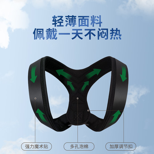 驼背矫器女隐形防驼背神器正儿童男士专用纠正矫姿带夏季改善成年 - 图2