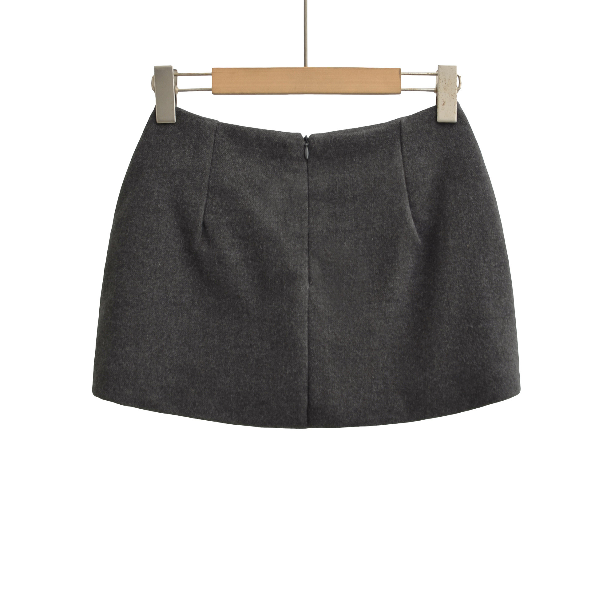 包邮美式辣妹毛呢纽扣A字低腰半身裙女气质修身显瘦防走光短裙,淘宝优惠券,粉丝福利购,淘宝优惠卷