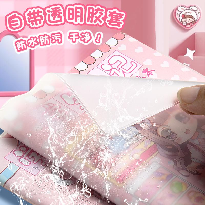 日记本小学生一二三年级学生日记女孩儿童专用笔记本可爱卡通胶套本语文写日记本作文本拼音田字方格周记本子