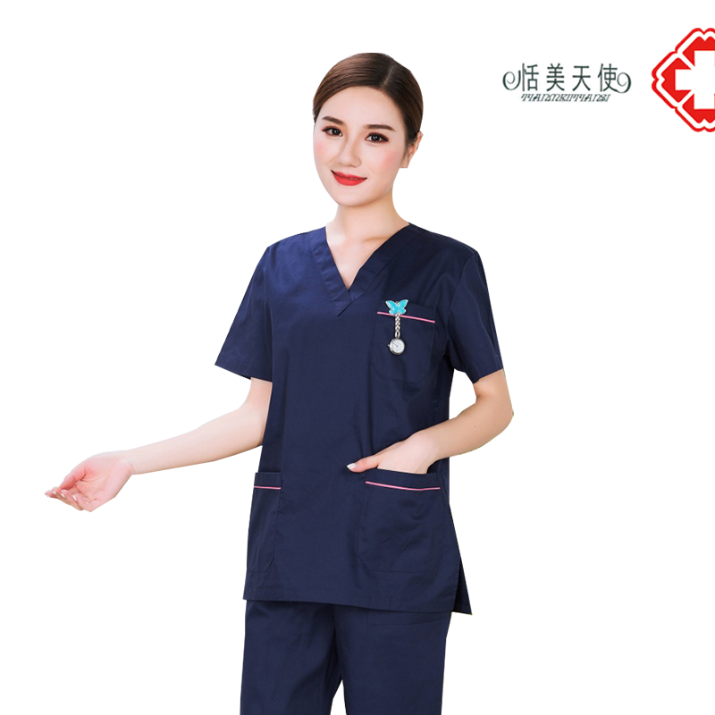 女纯棉男刷手服长袖套装短袖洗手衣 恬美天使医护制服