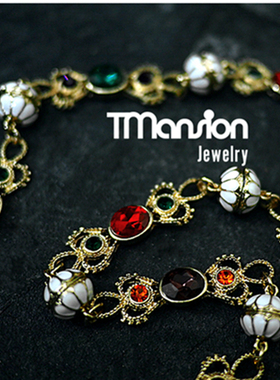 项链公馆ins古董巴洛克祖母绿