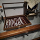 Solid wood necklace storage box dustproof large capacity