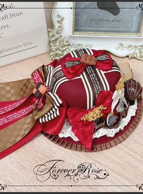 永恒蔷薇 原创手作 巧克力礼盒搭配小物 薄荷红生成 Lolita可改色