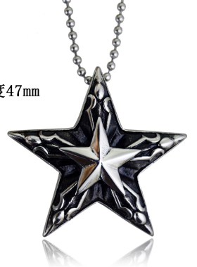 吊坠钛钢六芒星孔明扇太阳镜饰品