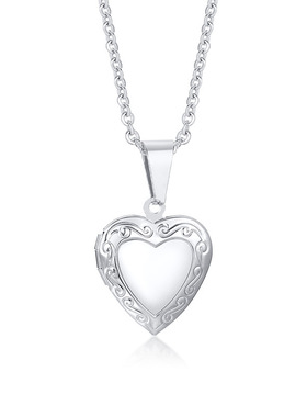 可打开吊坠相盒钛钢六芒星首饰品