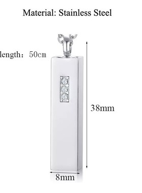 圆筒滴油吊牌猫爪钛钢可打开吊坠
