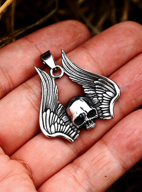 维京吊坠钛钢眼兔子钥匙挂件饰品