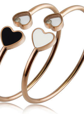 手镯C槽凹槽开口钛钢复古首饰品