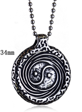 吊坠钛钢音符吊牌扑克长方形饰品