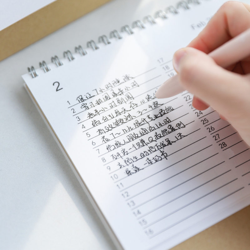 2025记事本台历新款简约办公日历2024居家日用日历摆件打卡计划本