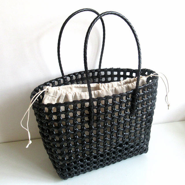 Weaving hollow inner bag shopping basket in summer