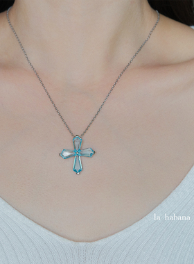 LaHabanagirl碧蓝海峡海湾蓝项链