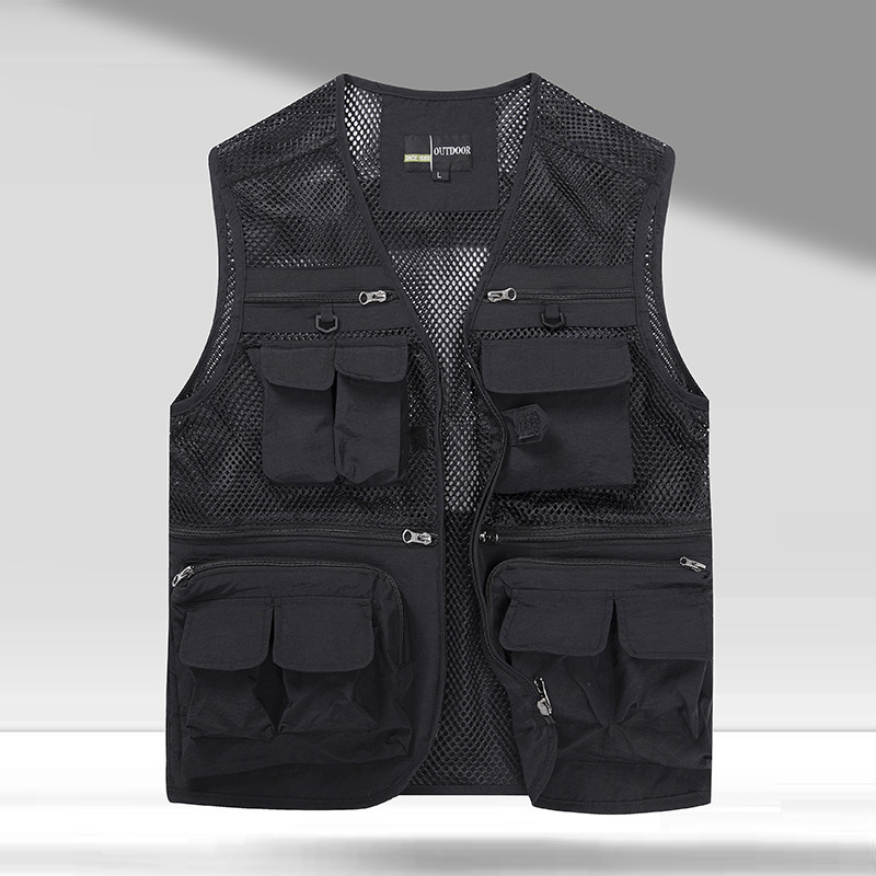 360°透气！多口袋设计！外贸男装夏季透气速干复古工装休闲马甲,淘宝优惠券,粉丝福利购,淘宝优惠卷