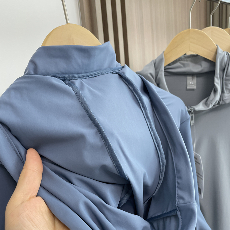 瞬间清凉！UPF50+！透气防晒！春夏男士外贸连帽防晒衣皮肤衣外套 - 图0
