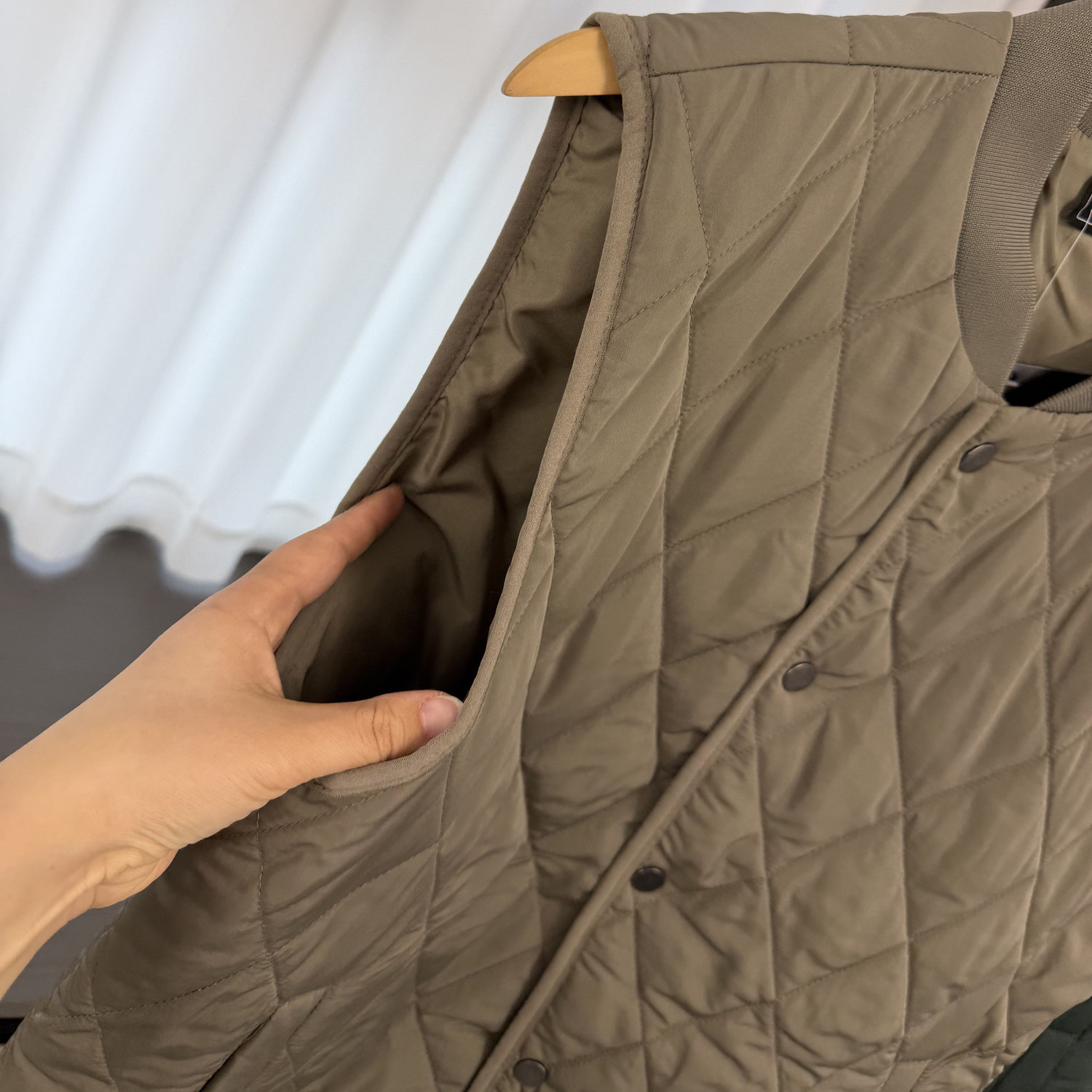 美式轻量化！菱格绗缝夹棉！秋冬男士外贸保暖棒球领棉马甲外套,淘宝优惠券,粉丝福利购,淘宝优惠卷