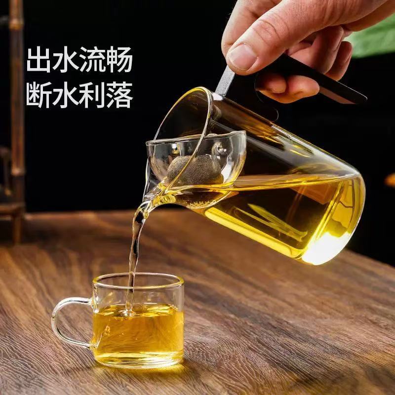 新款小青柑专用泡茶壶玻璃公道杯茶漏过滤一体茶水分离分茶器家用 - 图0
