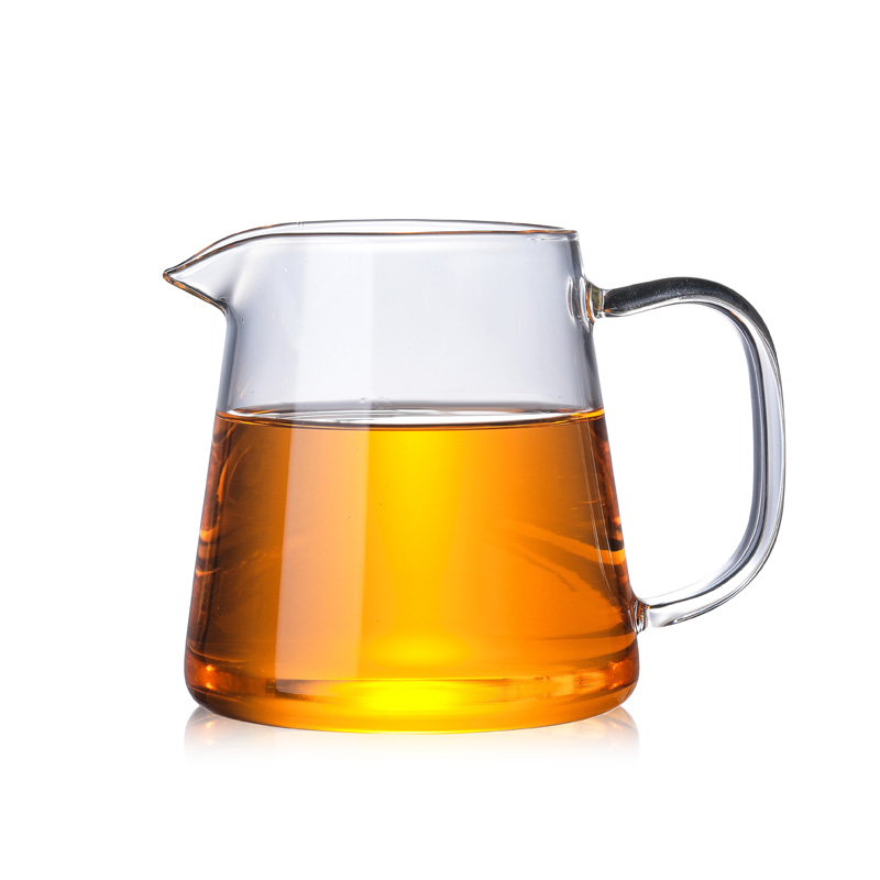 耐热玻璃公道杯茶漏套装加厚玻璃公杯茶海带过滤网分茶器茶道配件
