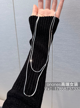 onones高端女装2026小众设计款轻奢高级感通体纯银项链锁骨链韩货