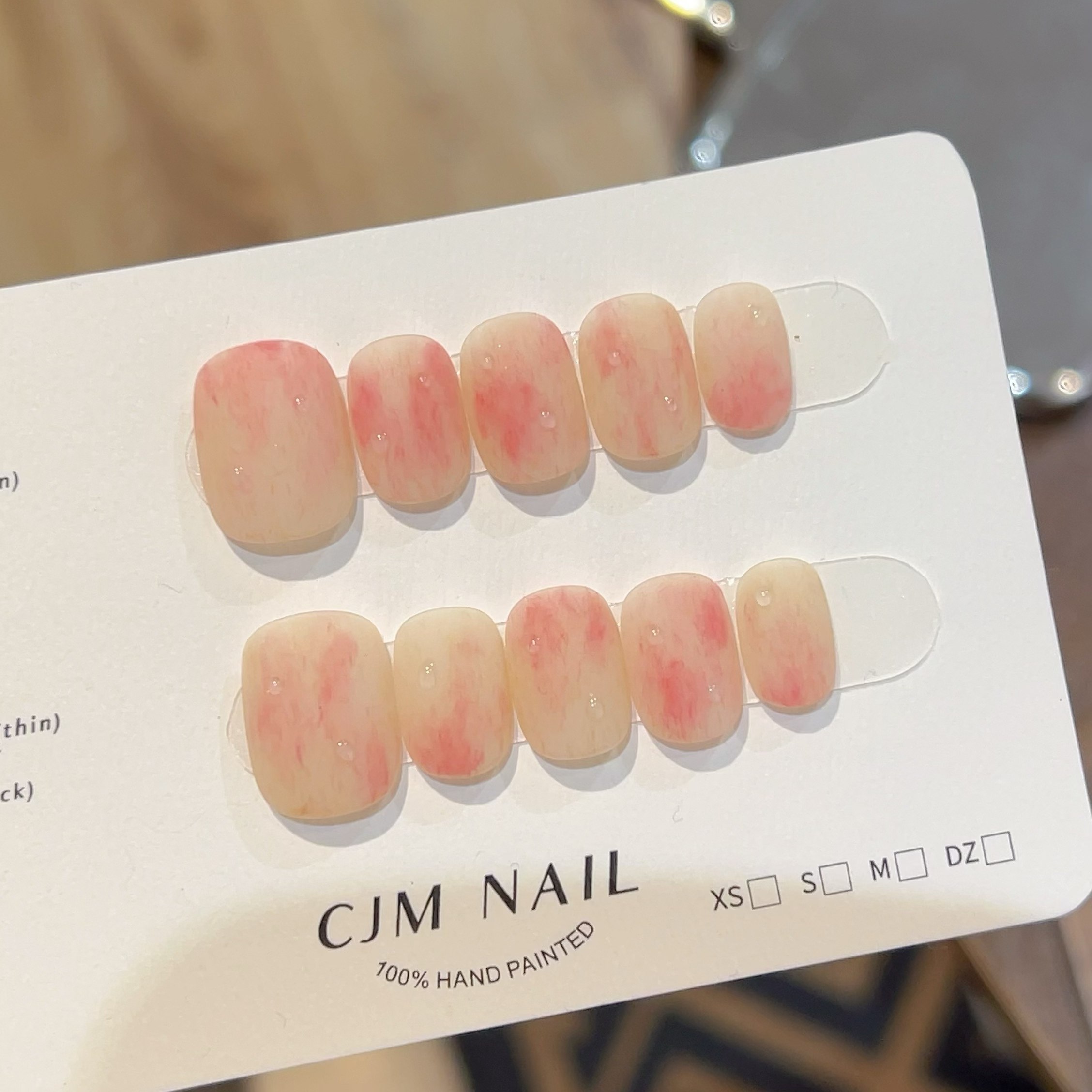 纯手工毛绒水蜜桃温柔显嫩美甲穿戴甲ins风高级感,淘宝优惠券,粉丝福利购,淘宝优惠卷