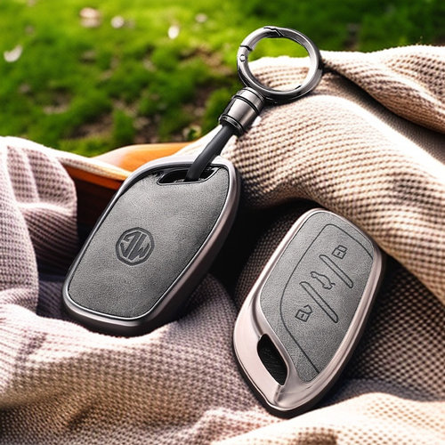 MG名爵ZS钥匙套MG5天蝎座mulan木兰mg6六MG4 EV领航HS壳ES5车包扣 - 图1