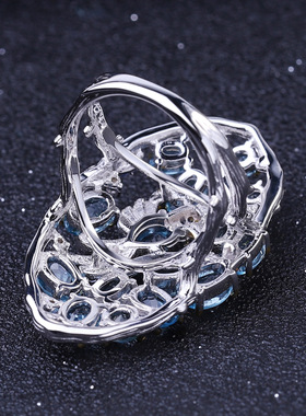 秘密花园设计师款S925银复古风vintage新中式小众高颜值纯银戒指