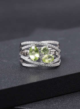 设计感奢华S925银欧美复古风vintage气质时尚小众高级感纯银戒指