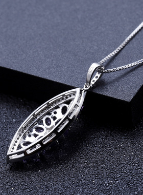 设计感S925银高颜值欧美复古风轻奢气质小众欧式高档纯银项链吊坠