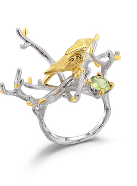 设计师款自然风S925银高颜值小众欧美复古风vintage轻奢纯银戒指