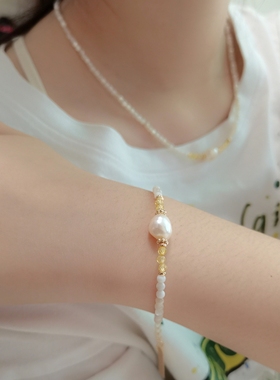 JUZITU高级感天然珍珠手链女款