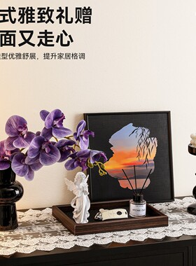 复古艺术陶瓷花瓶客厅水培插花粗陶简约轻奢高级感侘寂风装饰摆件