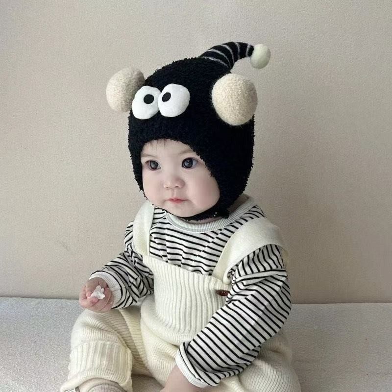 宝宝帽子秋冬季可爱超萌球球婴幼儿童护耳帽保暖毛绒帽男女童套头,淘宝优惠券,粉丝福利购,淘宝优惠卷